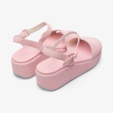 Camper Misia Womens Platform Sandals US-27929 Light Pink Online